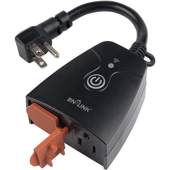 Outdoor Smart Dual Outlet, Heavy Duty Wi-Fi Plug, Independent Control Outlets - Picture 1 of 6